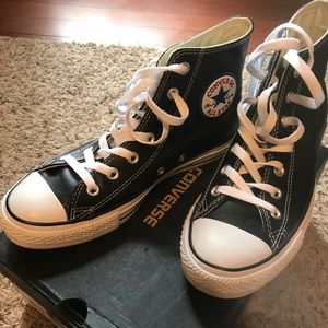 Converse Black High Top Leather